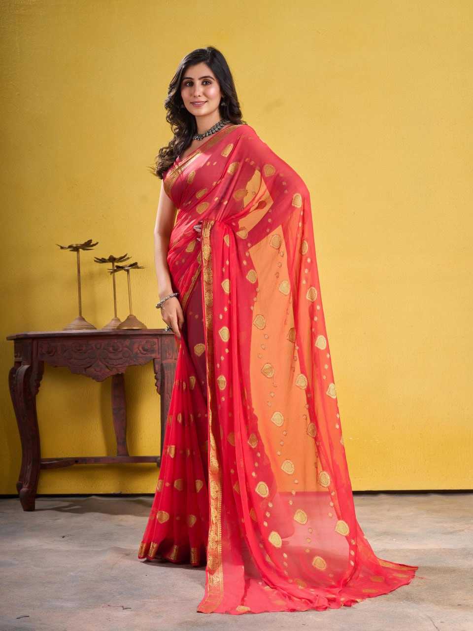 YNF CHIFFON MDR NAZIM WHOLESALE SAREES MANUFACTURER